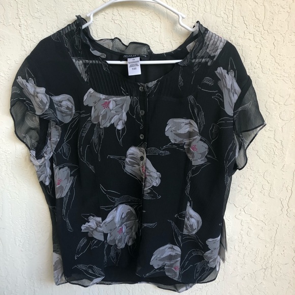 Jones New York Tops - Jones New York Plus Size Silk Floral Top 16W